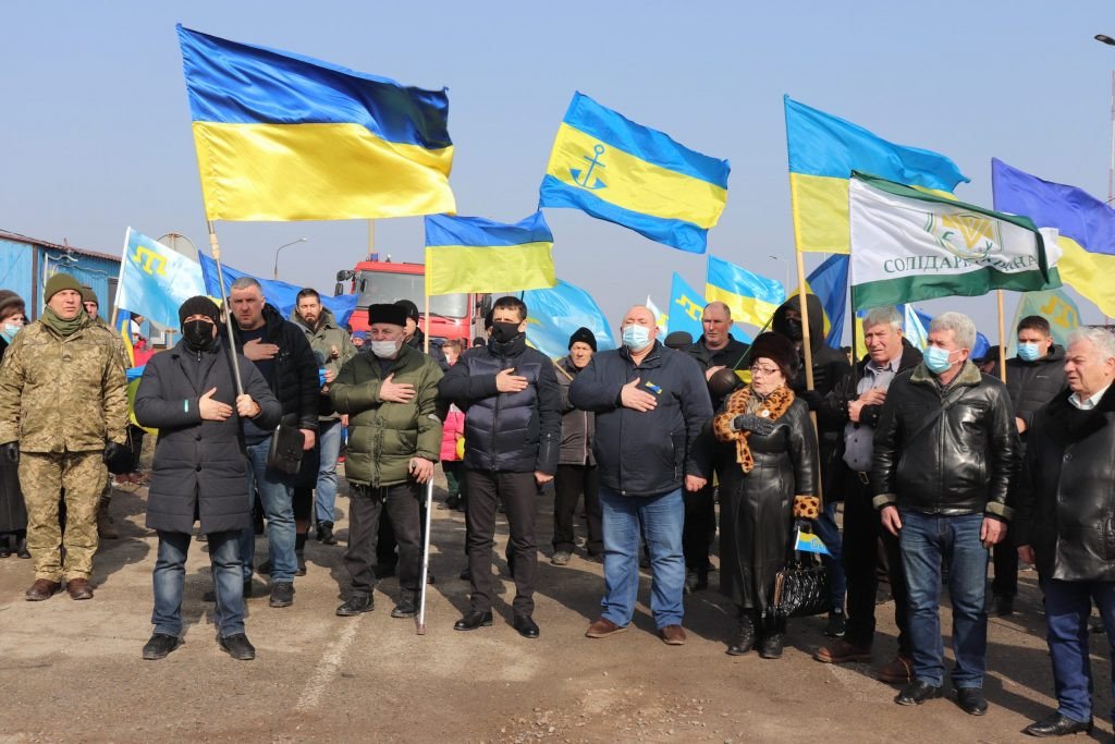 На Херсонщине ко Дню сопротивления оккупации Крыма состоялся автопробег