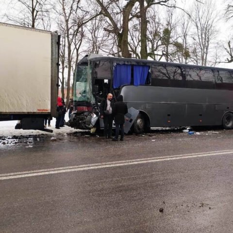 В Винницкой области автобус “Херсон-Познань” попал в ДТП