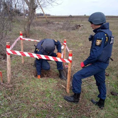 На Херсонщине уничтожили ещё один старый боеприпас времен войны