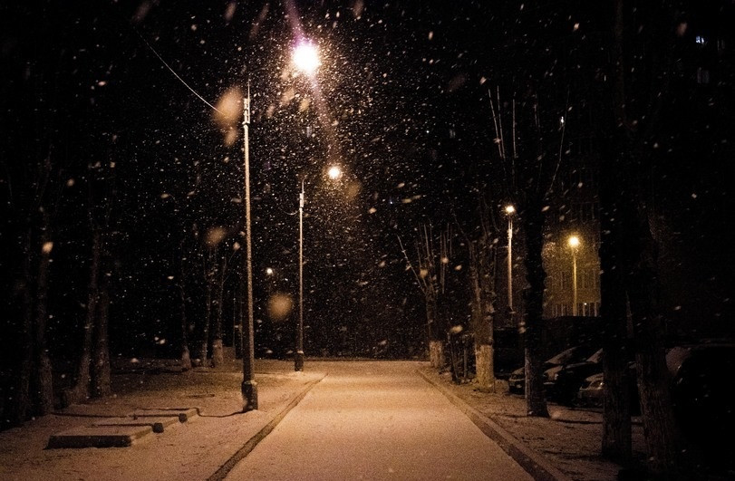 В Херсоне в середине марта выпал снег