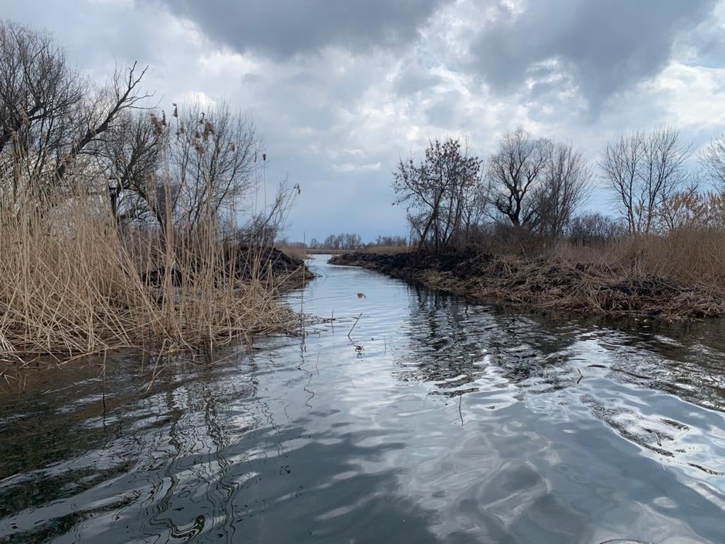 В Голопристанском районе неизвестные сделали новые протоки к озеру из реки Днепр